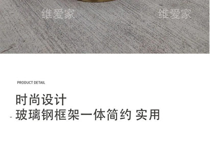 Modern designer special-shaped fiberglass, hotel light luxury art leisure petal single reclinerAA