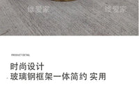 Modern designer special-shaped fiberglass, hotel light luxury art leisure petal single reclinerAA