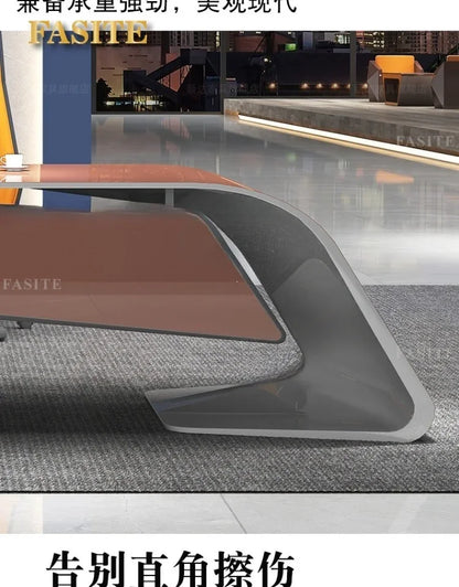 Office Furniture Desk Complete Boss Desk Modern Simple President's Desk