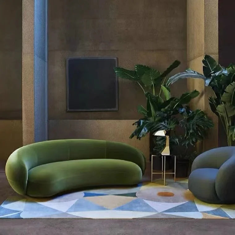 Nordic l Shape Sectional Sofa With Ottoman Modular Combination Velvet Modular Sofas Long Couch