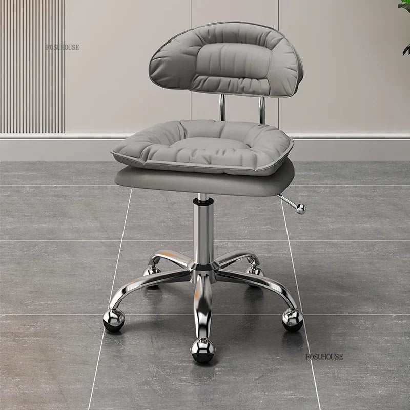 Italian Professional Barber Chairs for Beauty Salon Furniture Barber Chair Minimalist Lift Backrest Salon Chair for Hair Stylist
