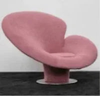 Modern designer special-shaped fiberglass, hotel light luxury art leisure petal single reclinerAA