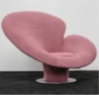 Modern designer special-shaped fiberglass, hotel light luxury art leisure petal single reclinerAA