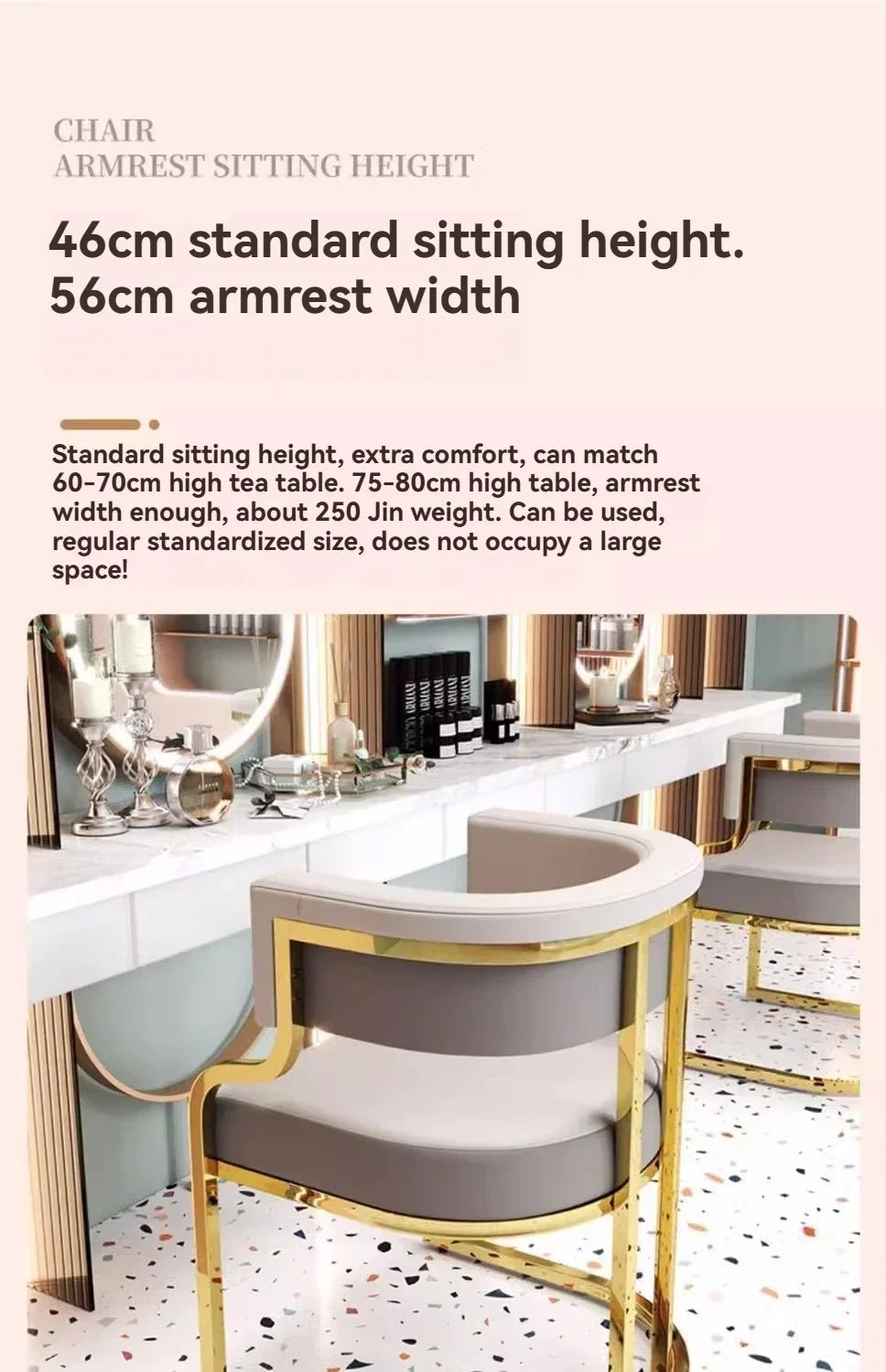 Luxurious modern simple leisure chairs dining chairs home negotiation chairs fashion makeup chairs tea table chairs