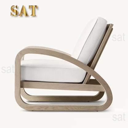 -High-quality luxury chair, unique design, low oak, suitable for living room comfort villa elegant hotel bedroom application