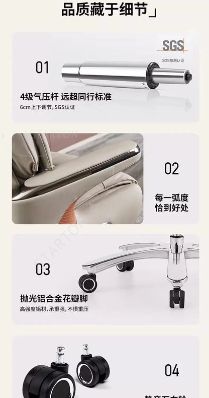 new Luxury Chair With Wheels Desktop Chair  Chaise Design Chairs Playseat Ergonomic Office Chairs & Sofas Desk Gaming