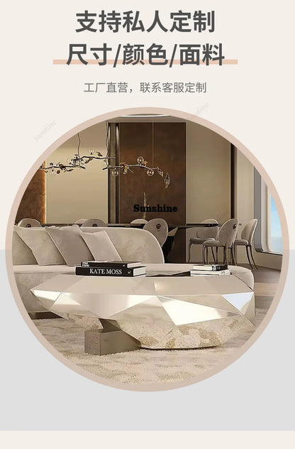 Modern Luxury Coffee Table Nordic Small Designer Books Industrial Coffee Table Clear Simple Cheap Metal Meubles Home Furniture