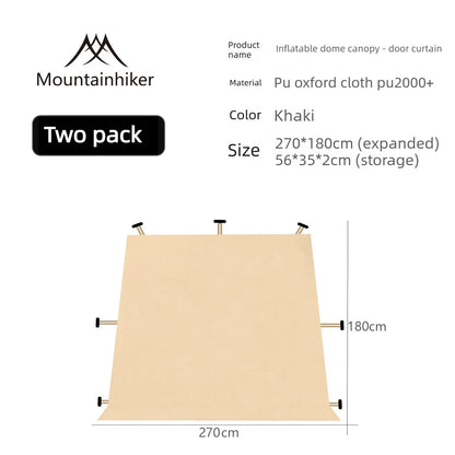 MOUNDAINHIKERInflatable Dome Outdoor Camping Waterproof Portable Tent Multiple People Large Capacity Park Sunscreen and Sunshade