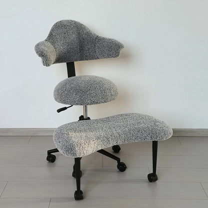 Cross Legged Chair - Meditation Chair With Wheels  ADHD Chair Height Adjustable Seat  Adjustable Footstool