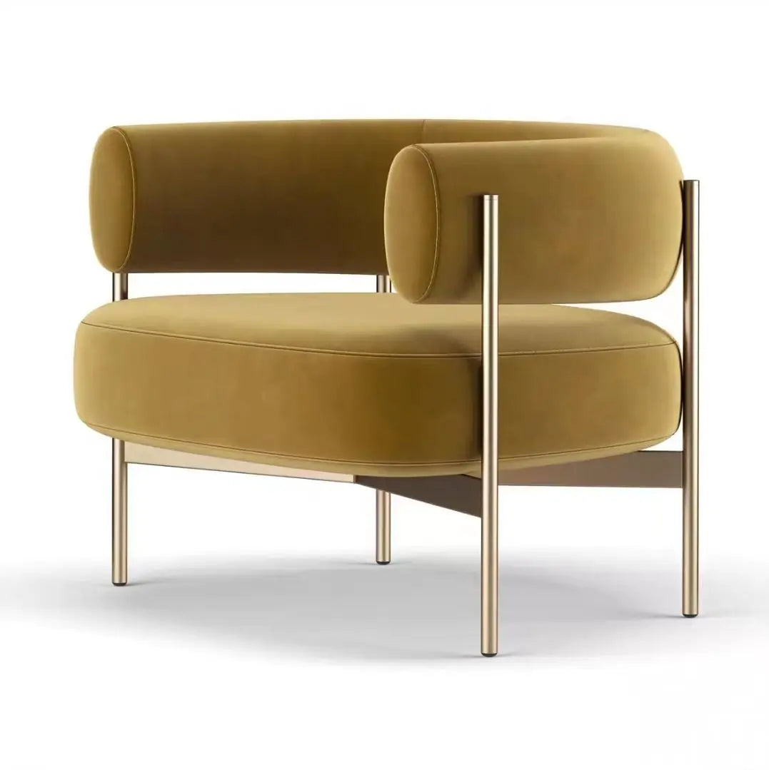 Light luxury fabric single sofa chair modern simple tiger chair