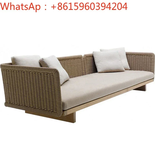 combination furniture Outdoor sofa, outdoor leisure terrace, patio, rattan sofa, teak villa, hotel, garden balcony