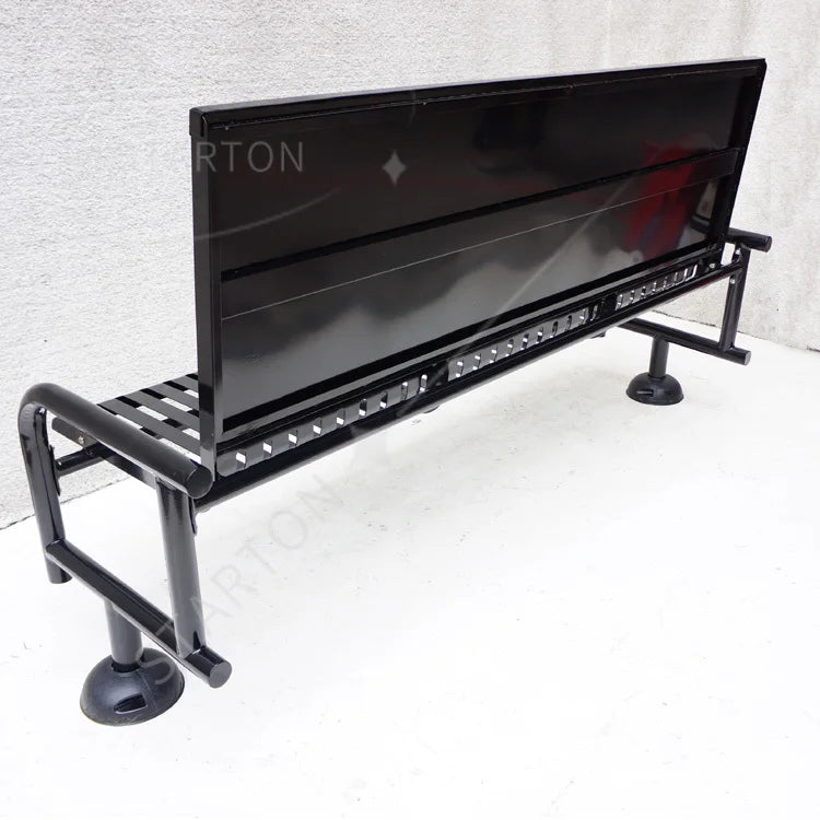 Public Outdoor Furniture Outdoor Bench Stainless Steel Bench Metal Resting Bench