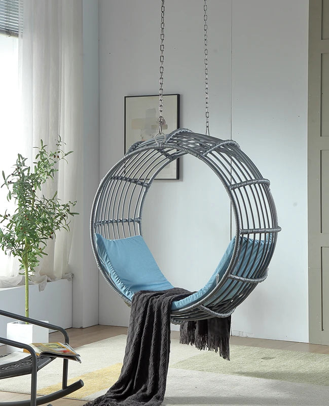 Interior and exterior swings for household balcony hammock outdoor imitation rattan chair round cradle chair hanging chair