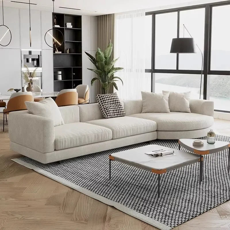 Italian Minimalist Sofa Modern Light Luxury Living Room Sofas Comfortable Girl Unusual Aesthetics Sillon Cama Home Furniture