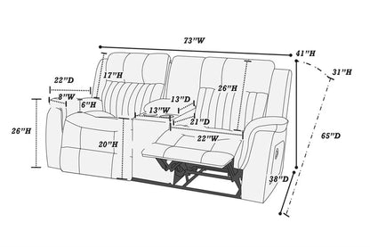 Furniture for Home Cinema Chair Wholesale Manual Motion 3 Seat Reclining Recliner Sofa Couch Living Room