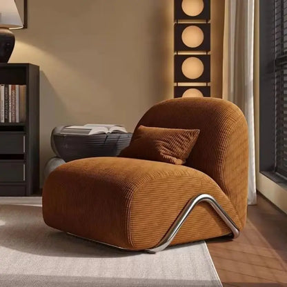 Medieval Chaise Lounge Single Sofa Chair Leisure Chair with Backrest for Living Room Hotel Homestay Reception Area Modern Home