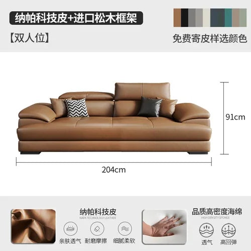 European Living Room Sofa Genuine Leather Sectional Corner Sofas Modular Luxury Sofa Sala De Estar De Luxo Modern Furniture