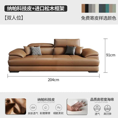 European Living Room Sofa Genuine Leather Sectional Corner Sofas Modular Luxury Sofa Sala De Estar De Luxo Modern Furniture