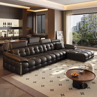 Modern Luxury Lawrence Sofa Leather Living Room Sofas Couch Armchair Home Furniture Leisure Sofa Armchairs Chaise Lounges