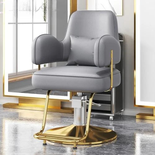 Premium Durable Hair Salon Barber Chairs European Style Hairdressing Chair Dressing Room Back Armchair Recliner Furniture