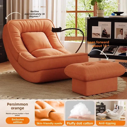 Moon Kennel Rocking Chair Reclining Chair Adults Sleeping Lazy Sofa Chair Balcony Home Lounge Chair