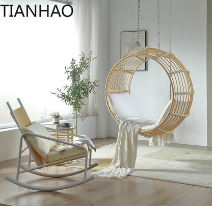 Interior and exterior swings for household balcony hammock outdoor imitation rattan chair round cradle chair hanging chair
