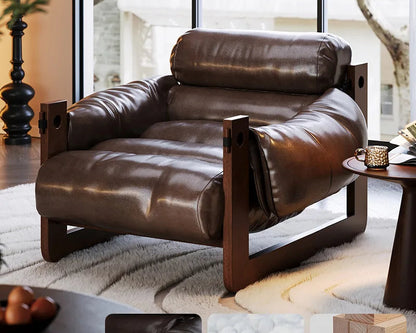 Leisure chair Lazy sofa, home living room Bedroom Hotel B & B balcony Single sofa Vintage Internet celebrity recliner