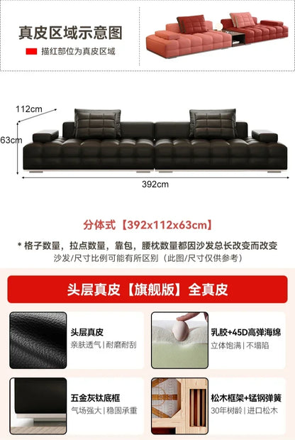HXL Foot Piano Key Tofu Block Foot Living Room Module Sofa