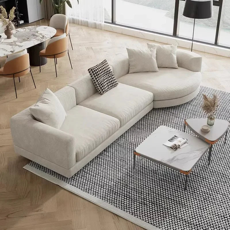 Italian Minimalist Sofa Modern Light Luxury Living Room Sofas Comfortable Girl Unusual Aesthetics Sillon Cama Home Furniture
