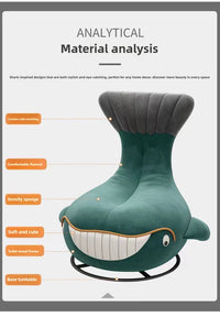 New Minimalist Shark Whale Apartment with 360 Degree Rotatable Bedroom,light Luxury,internet Famous Shark Ins Sofa,Nordic Style