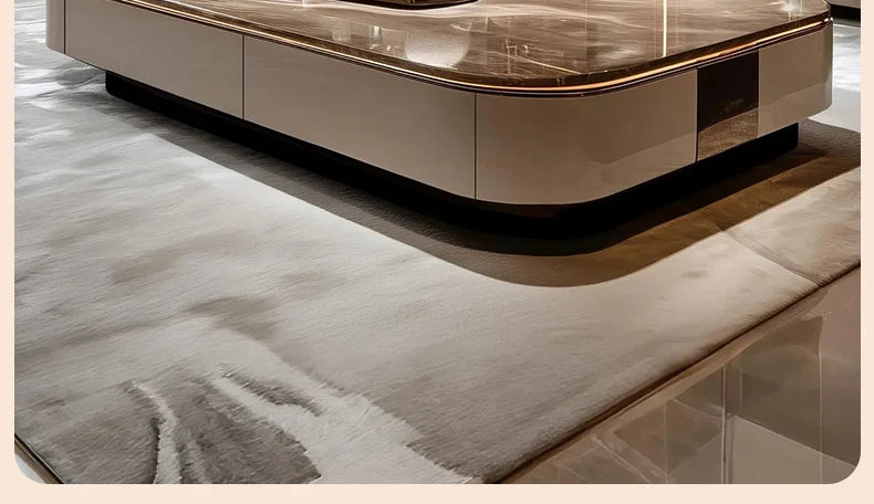 Classic Italian Coffee Tables Brown High Quality Designer Living Room Coffee Tables Modern Luxury Mesa De Centro Furniture Home