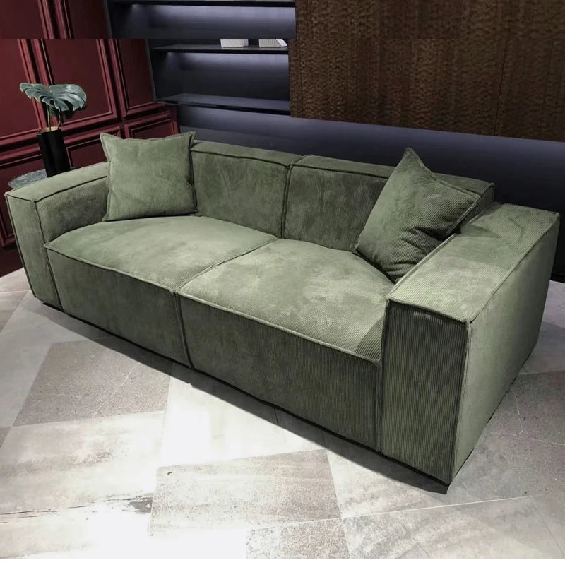 Vacuum compression sofa tofu block combination modern simple living room small apartment retro cross-border fabric furniture