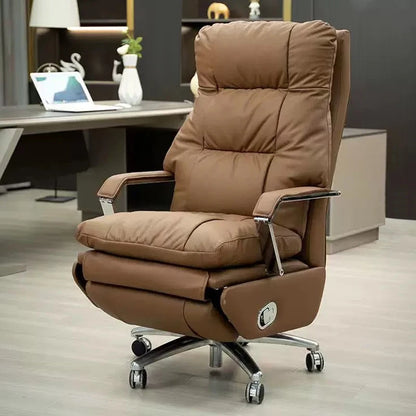 High-end Electric Leather Office Chair with Massage Function Luxury Multifunctional Large Class Computer Chair  Chair gamer