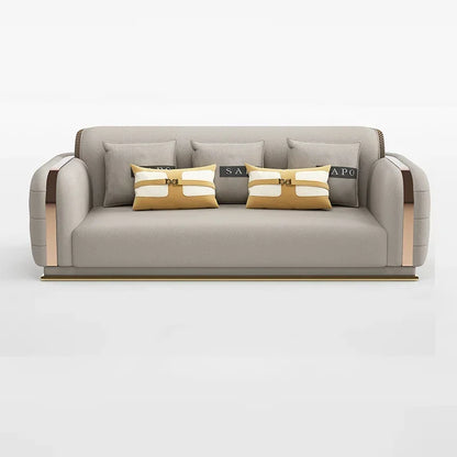 Luxury Fancy Living Room Sofa Genuine Leather Designer Italian Sofa Loveseat Single Canape Salon De Luxe Apartment Furniture