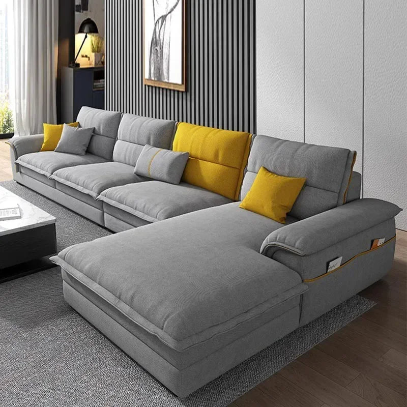 Sectional Simple Double Nordic Daybed Puffs Sofa Set Cushion Storage Relax Puff Sofa Home Furniture