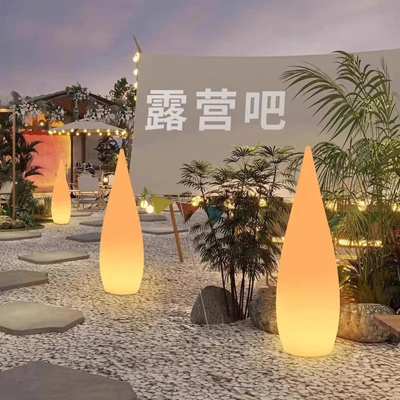 PatioLix Luminous Water Drop Lamp Lawn Solar LED Light Outdoor Garden Decoration