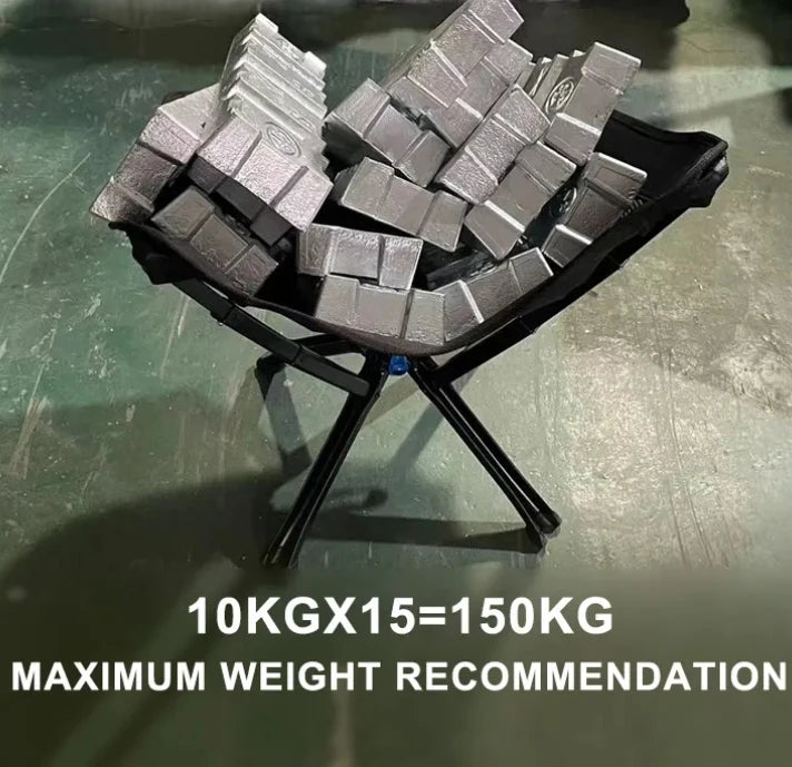 Outdoor Portable Quick Open CLIQ Chair Lightweight Folding Aluminum Fishing Backpacking Beach Camping Chair