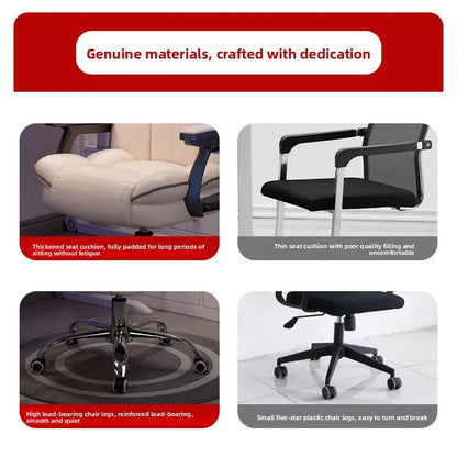 Firm Computer chair E-sports chair Home sedentary sofa Seat reclining swivel chair Study back chair