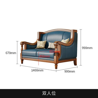 Customizable American leather sofa