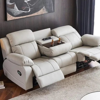 Designer Luxury Modern Sofa Genuine Leather Electric Italian Recliner Sofa Lounge Loveseat Divani Da Soggiorno Home Furniture