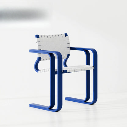 Woven chair retro solid wood designer single chair antique creative restaurant chair