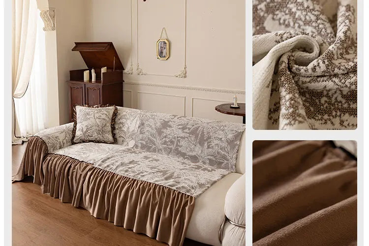 1 Piece Set Plant Stretchable Sofa Cover Non-slip Full Cover Dust Cover Bedroom Living Room Home Decoration 2/3/4 People