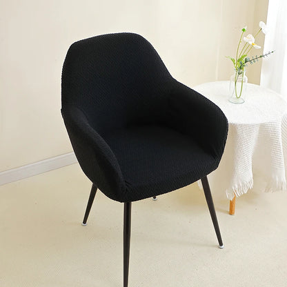 1/2pcs Jacquard Chair Covers High Arm Dining Chair Cover Elastic Chair Seat Slipcover Protector for Wedding Living Room Home