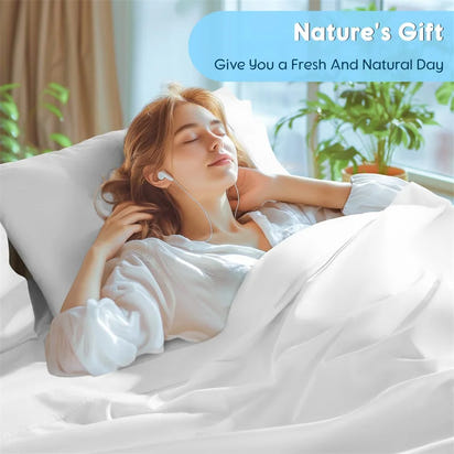 Premium 4/6pcs Egyptian Cotton Bed Sheet Set Soft Long Staple Cotton Bedding Set Luxury Silky Fitted Sheet Flat Sheet Pillowcase