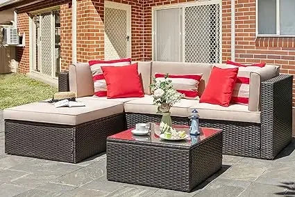 Patio Furniture Set Outdoor Conversation Set Sofa Garden