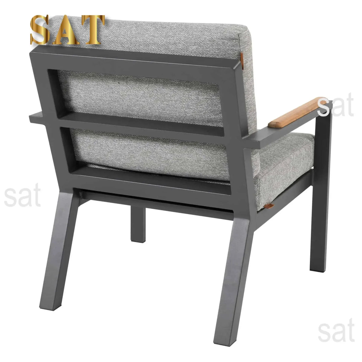 -Hotel Aluminium Dining Set Outdoor Rope Chairs Furniture Patio Metal Table And Chairs Garden Luxury Teak Wood Dining Table