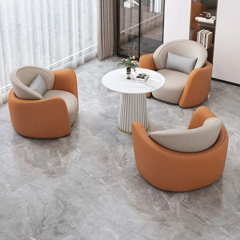 Ensemble de canapés de négociation pour hall d'hôtel moderne et léger, zone de réception pour bureau de vente, zone de repos pour Salon de beauté, Tables et chaises