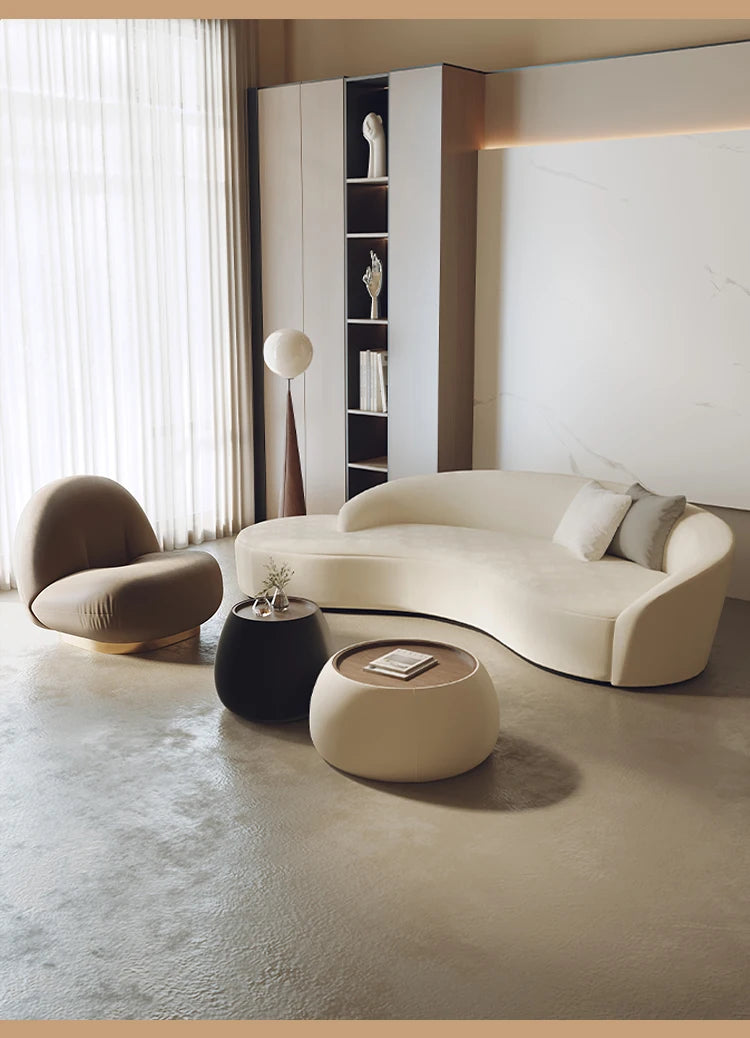 Small Cloud Living Room Sofas Children Nordic Modern Luxury Bedroom Sofas Lounge Corner Curved Wood Sillon Cama Home Furniture