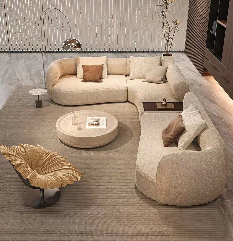 M78 Minimalist sofa large apartment living room special-shaped corner fabric, modular combination sofa
