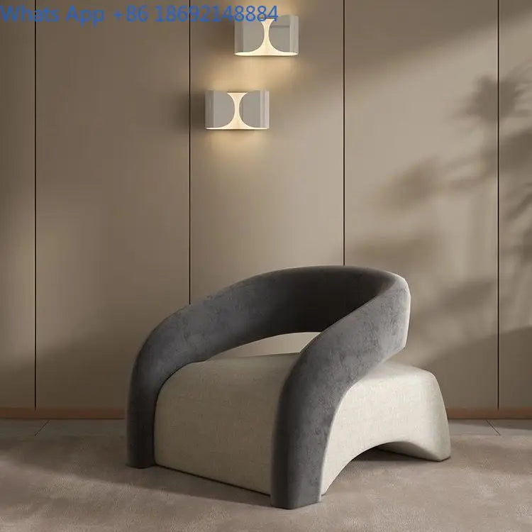 Lazy Single Chair Minimalist Lounge Sofa for Living Room Balcony Small Space